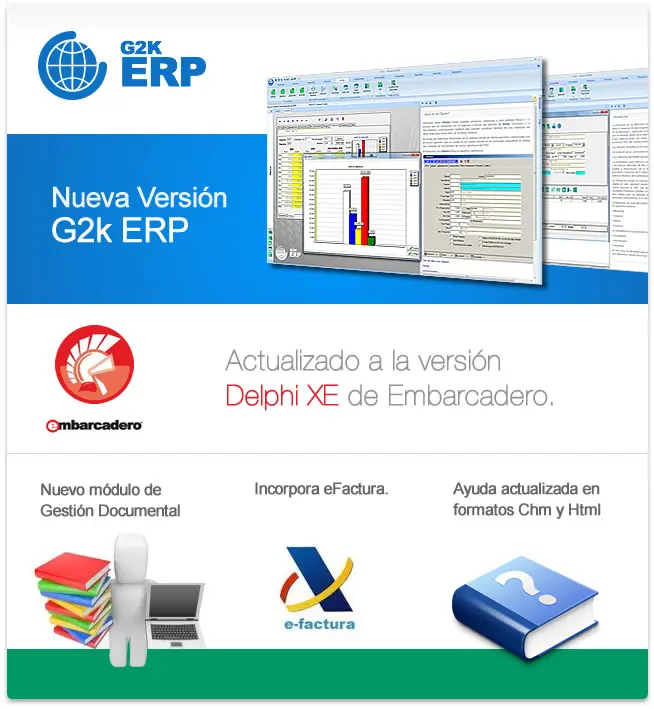 nueva versión de g2k ERP