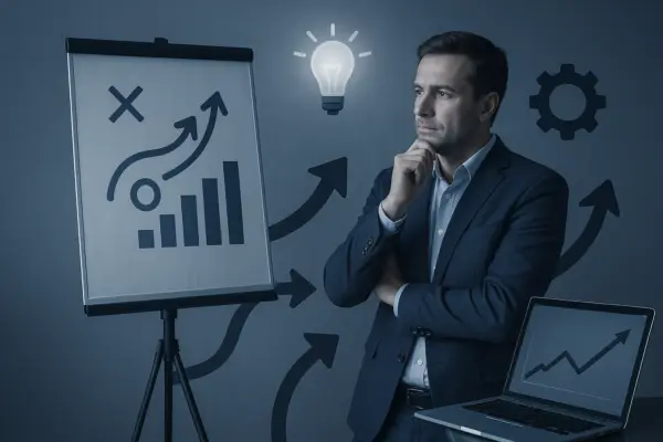 empresario tomando decisiones estratégicas