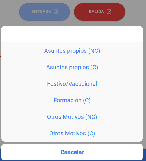 motivos de ausencia