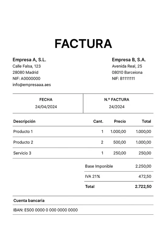Factura digital en pdf